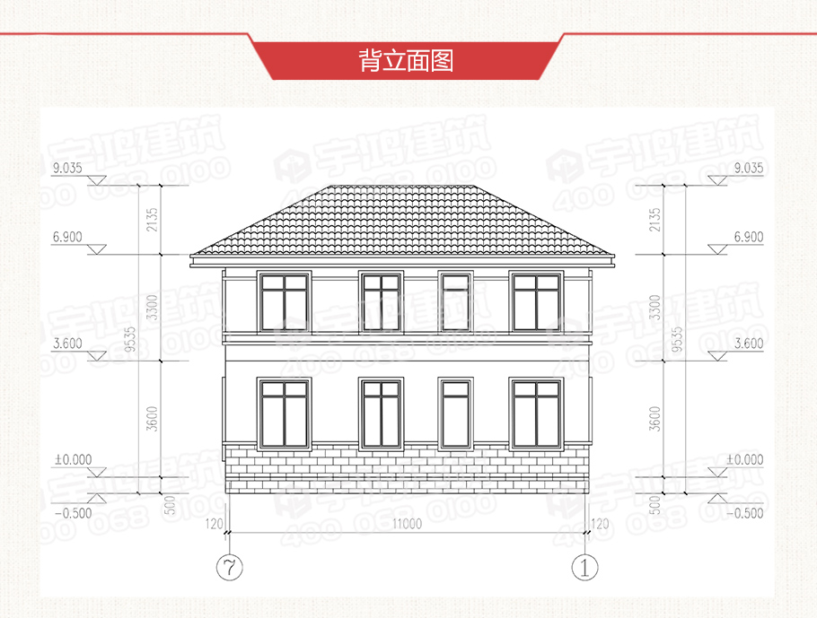 120平二層舒適農(nóng)村自建房設(shè)計(jì)圖紙