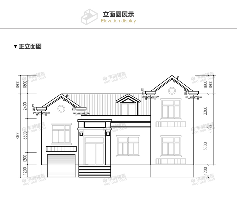 新型農(nóng)村一層半小別墅設(shè)計圖，美觀實用帶閣樓